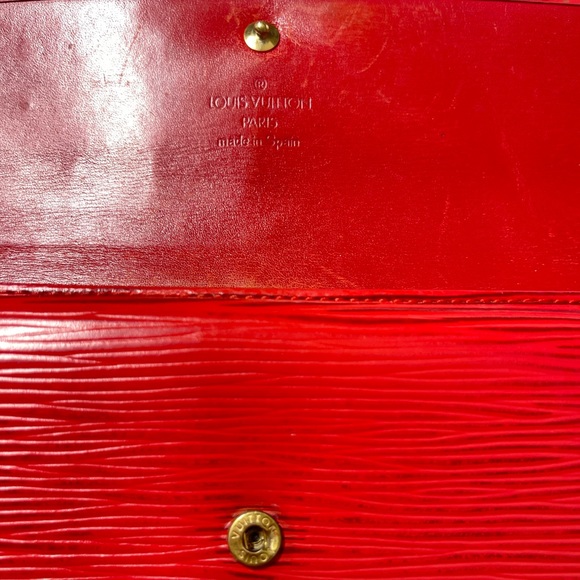 LV Red Epi Long Wallet - Picture 11 of 14